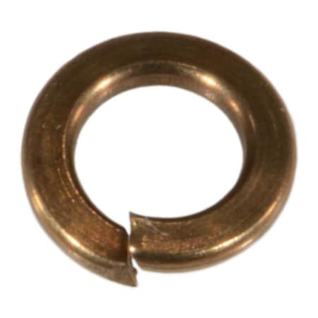 Midwest Fastener Split Lock Washer, For Screw Size #6 Silicon Bronze, Plain Finish, 50 PK 37401